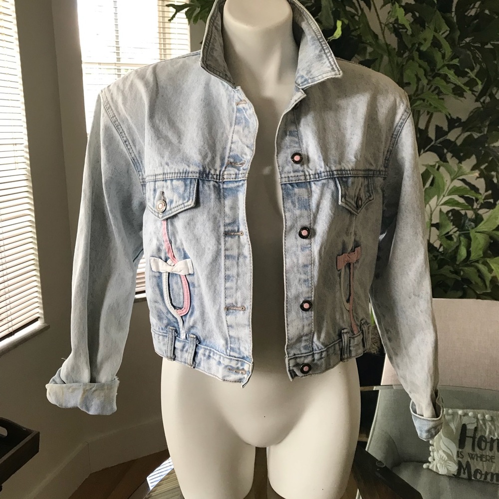 Filippo-Tutti vintage jean cropped jacket